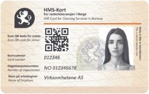 Image of the credit card sized HSE card.